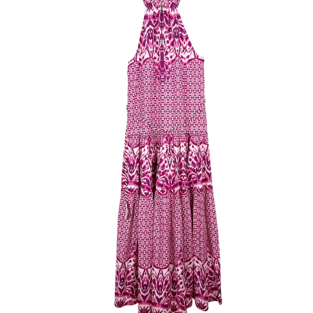 Calypso St Barth Brigitte Batik Magenta Print Maxi Dress Medium - Picture 8 of 16